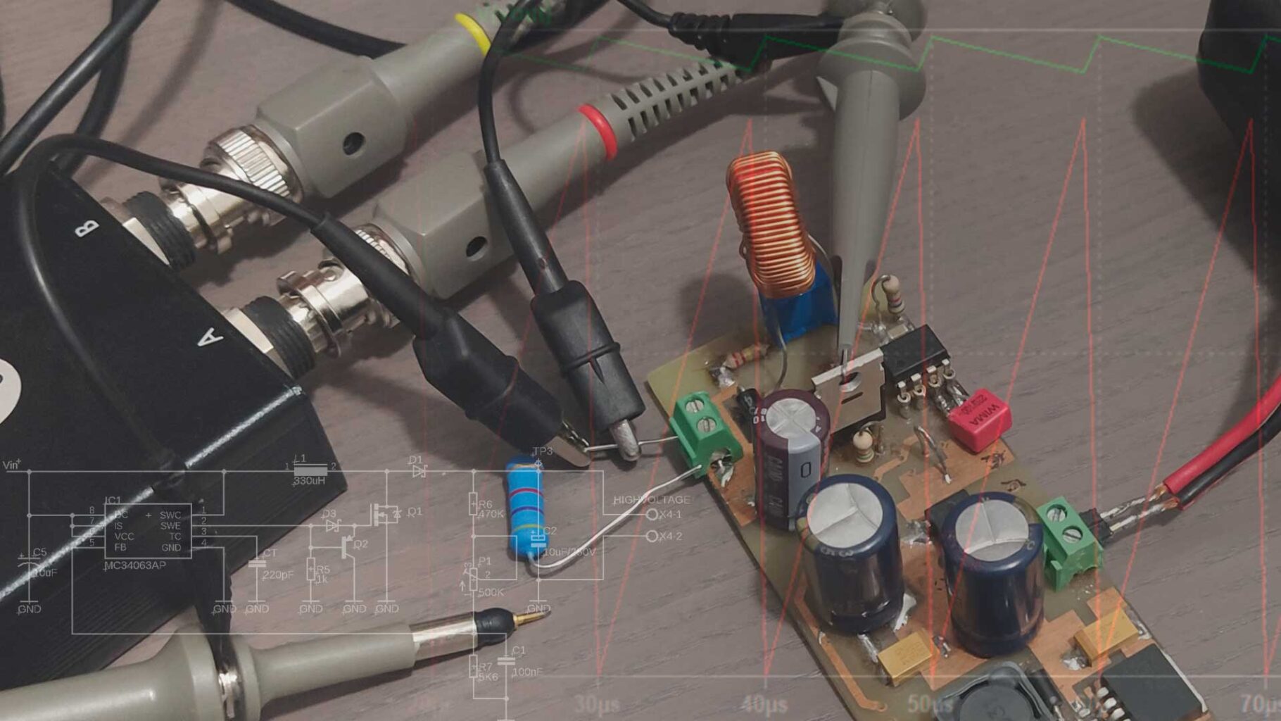 Lee más sobre el artículo Convertidor Boost y controlador 34063