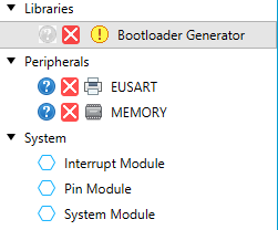 Librerías mínimas para implementar un Bootloader en PIC 8-bit y MCC