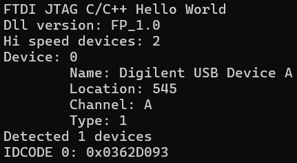 Detectar dispositivos JTAG y leer IDCODE con FTCJTTAG.