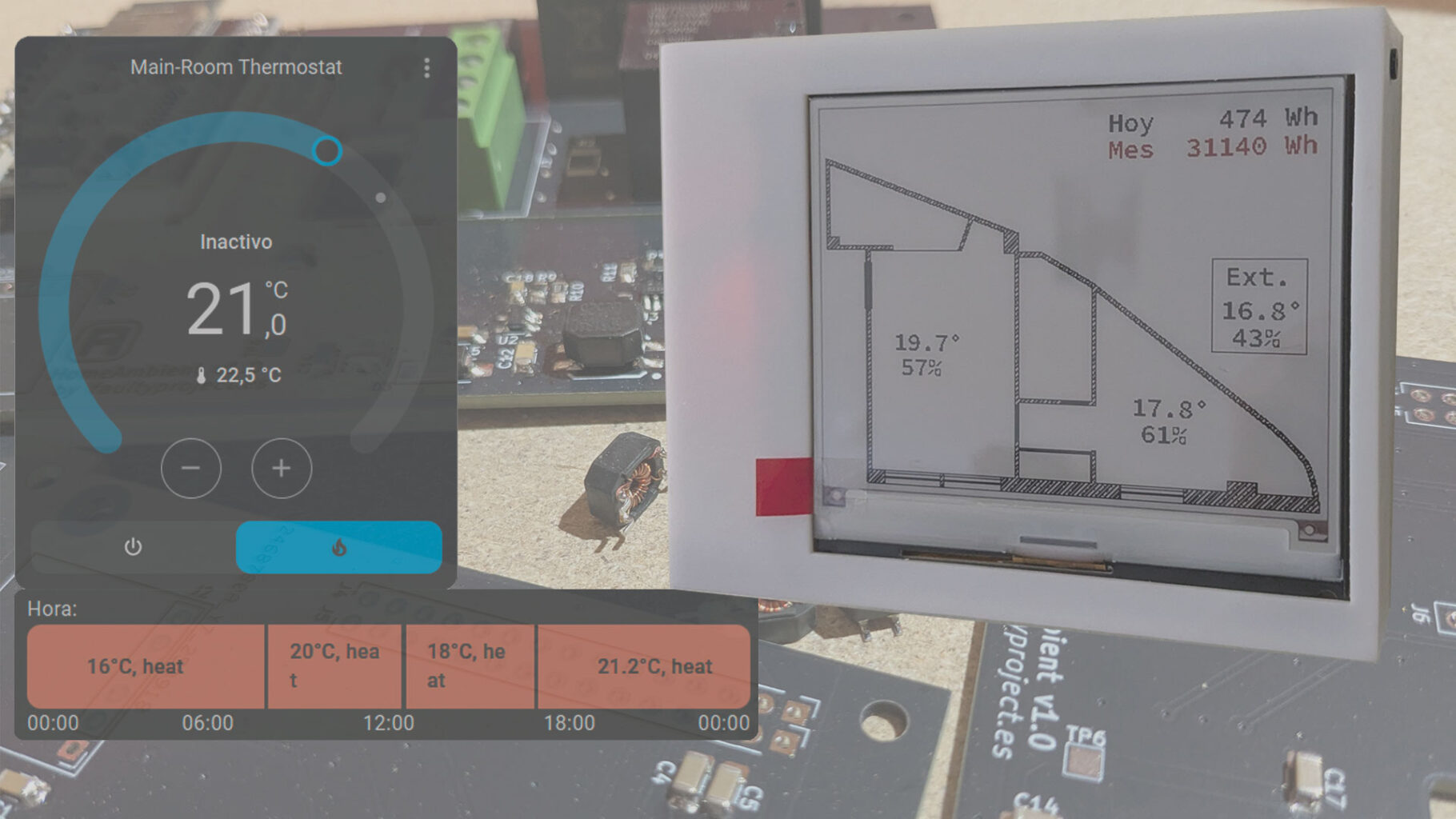 Home-Ambient: Cap.1 Termostato inteligente a dos hilos