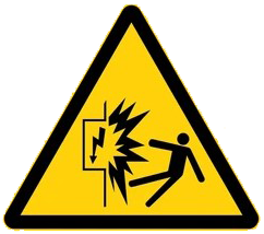 Señal de riesgo eléctrico