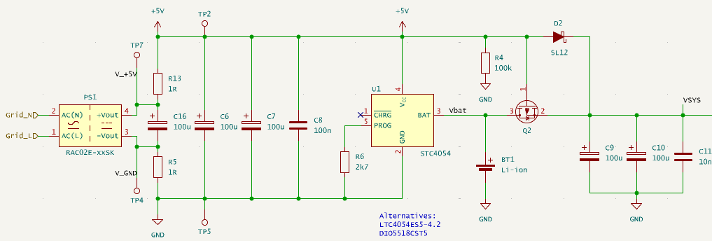 Esquema del circuito de alimentación de Home-Ambient